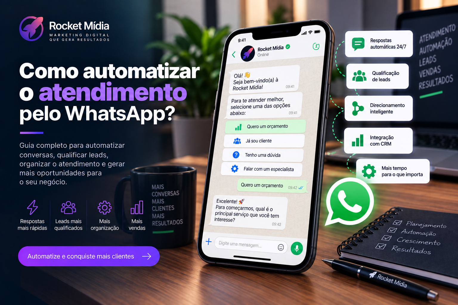 Como automatizar o atendimento pelo WhatsApp? Guia completo para empresas